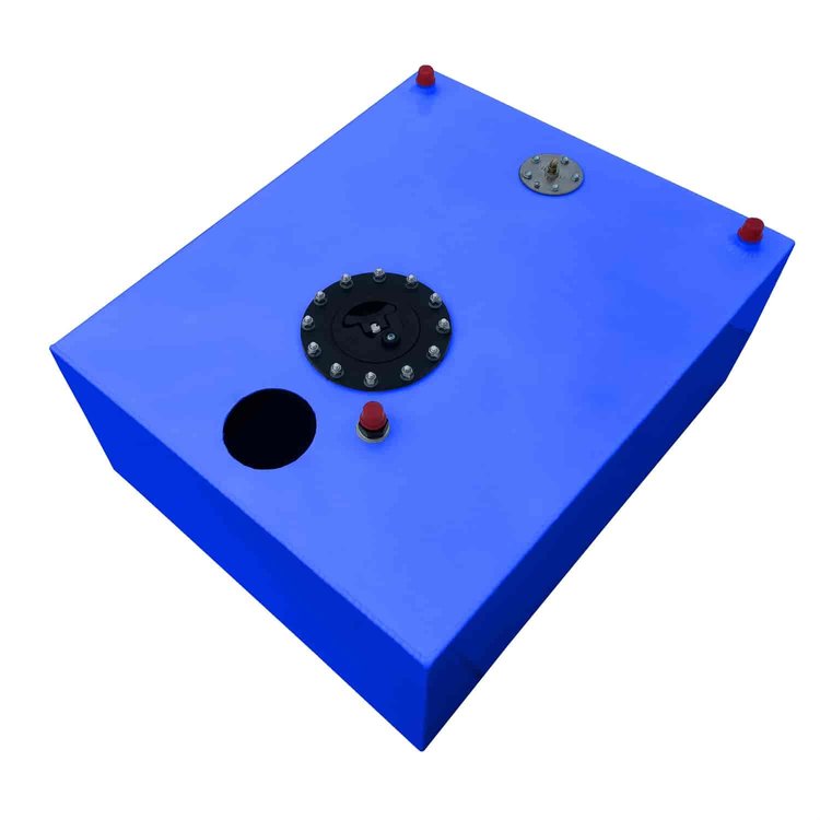 20-Gallon Aluminum EFI Pump Ready Fuel Cell 24 in. L x 20 in. W x 10 in. H - Blue