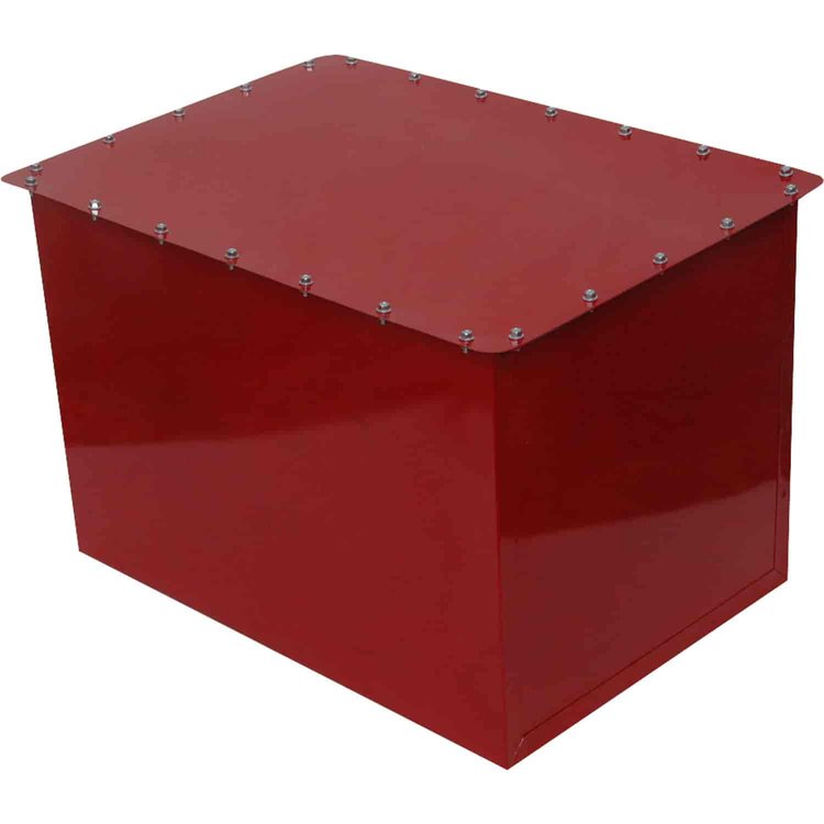 Red Circle Track Steel Shell Capacity: 32 gallons