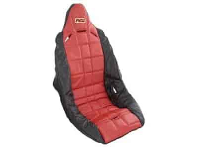 Vinyl Seat Cover Red/Black Trim