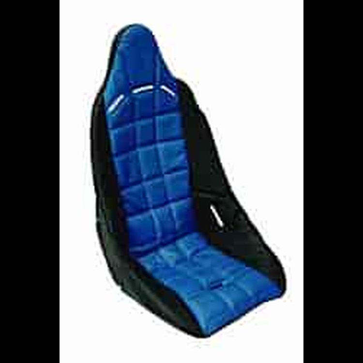 Vinyl Seat Cover Blue/Black Trim