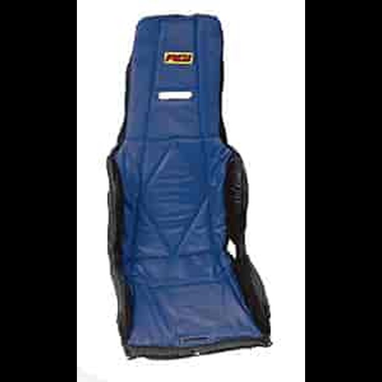 Vinyl Seat Cover Blue/Black Trim