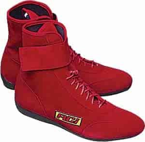 Red High-Top Driving Shoes Size 9
