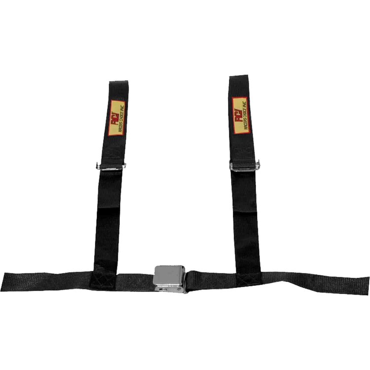 Non-SFI 4-Point Racing Harness Black