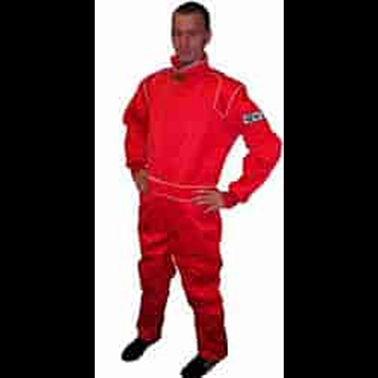 sm Red 1-pc Multi Layer Euro Style Driving Suit