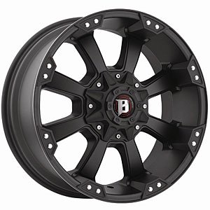 Morax Style 845 Flat Black Wheel Size: 17" x 9"