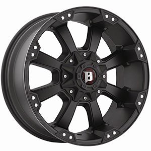 Morax Style 845 Flat Black Wheel Size: 17" x 9"