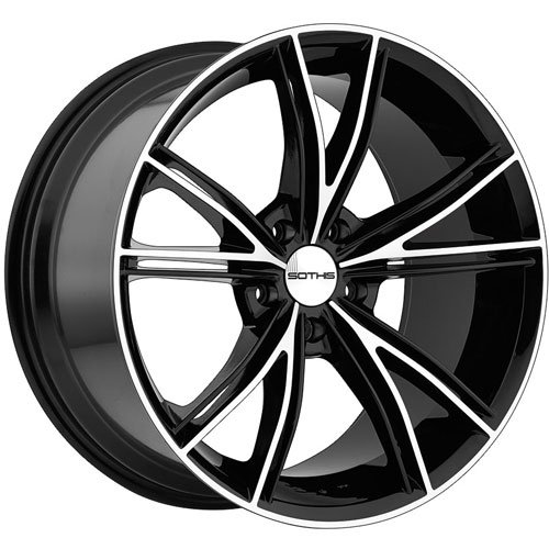 SC100 Gloss Black w/Machined Face Size: 20" x 10"