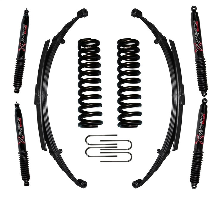 7 in. Suspension Lift Kit for 1966-1977 Bronco with Black MAX Shocks 176EBKS-B