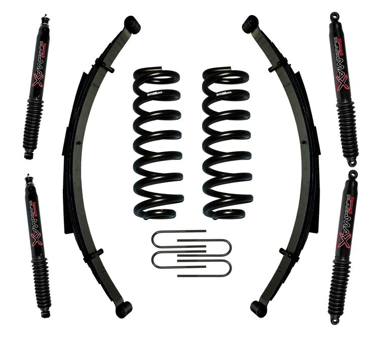 2 in. Suspension Lift Kit for 1980-1996 Bronco with Black MAX Shocks 182BKS-B