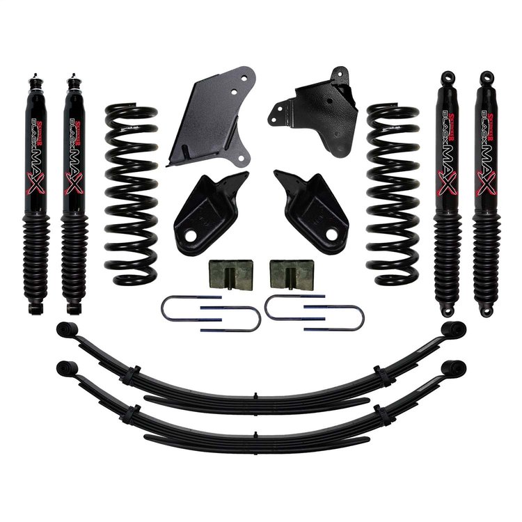 4 in. Suspension Lift Kit for 1980-1996 F-150 with Black MAX Shocks 184P2KS-B
