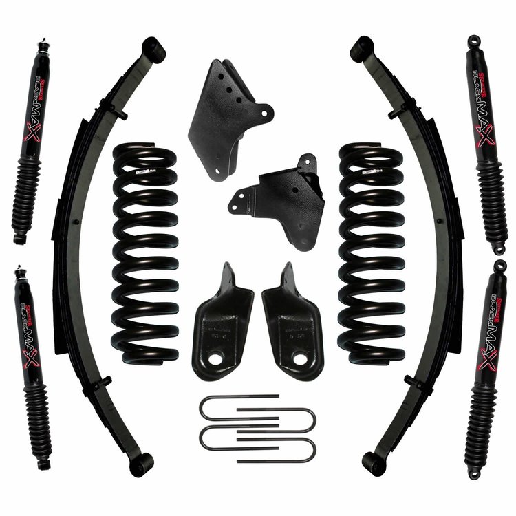 4 in. Suspension Lift Kit for 1980-1996 F-150 with Black MAX Shocks 184PKS-B