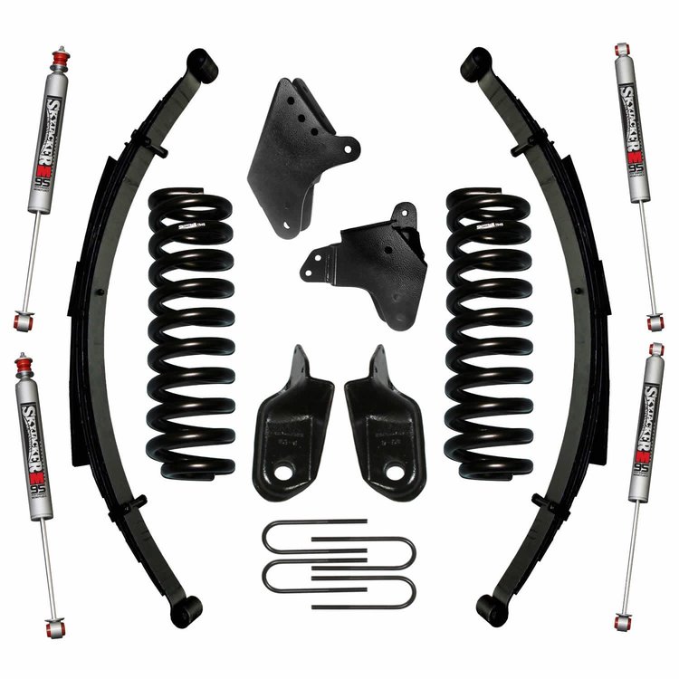 4 in. Suspension Lift Kit for 1980-1996 F-150 with M95 Monotube Shocks 184PKS-M