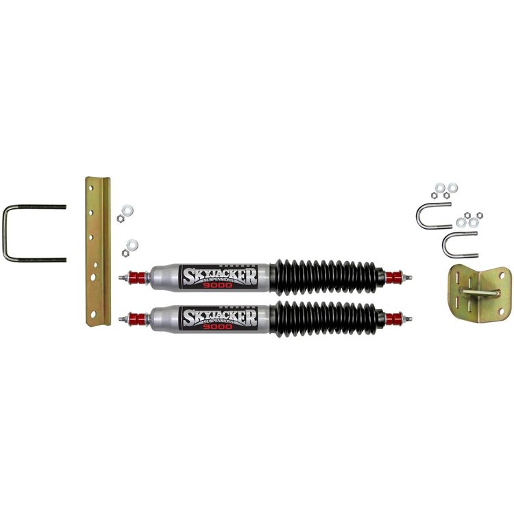 Jeep Silver Dual Steering Stabilizer Kit 1955-83 CJ5
