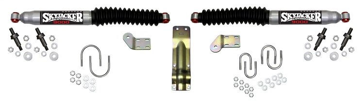 Dodge Silver Dual Stabilizer Kit 1998-2002 Ram 2500/3500 Pickup