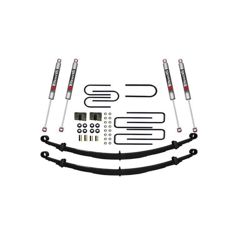 4 in. Suspension Lift Kit for 1967-1972 GM with M95 Monotube Shocks C240AK-M
