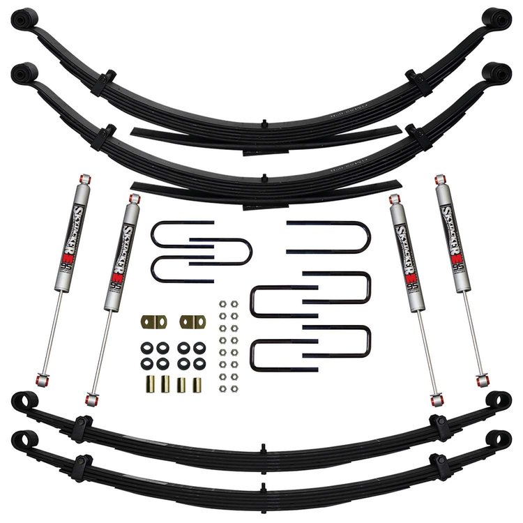 4 in. Suspension Lift Kit for 1969-1972 Suburban with M95 Monotube Shocks C240AKSS-M