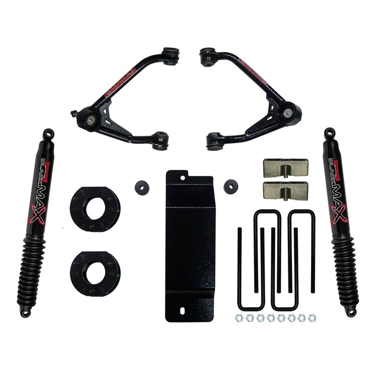 3.500-4.000 In. Upper Control Arm Lift Kit with BlackMax Rear Shocks