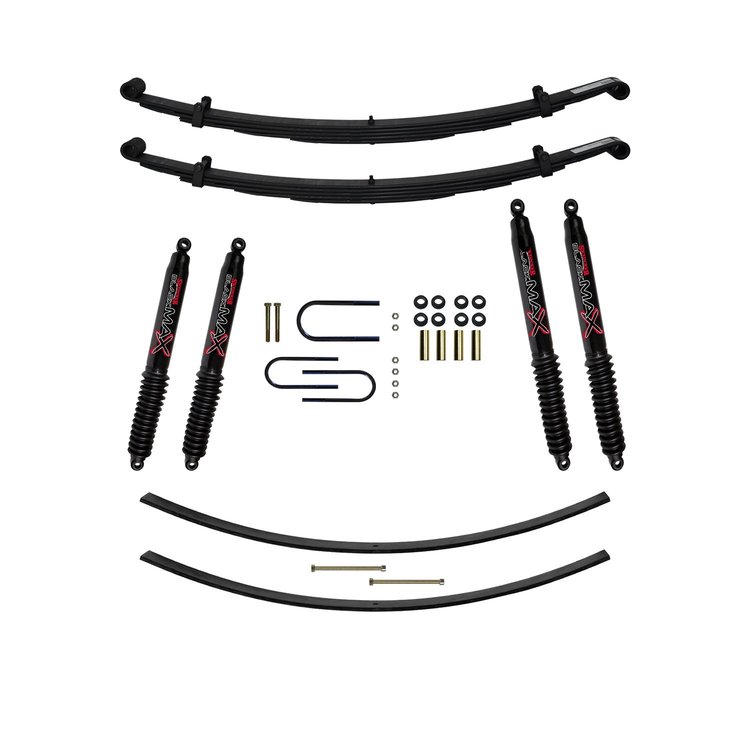 5 in. Suspension Lift Kit for Dodge with Black MAX Shocks D200BAK-B