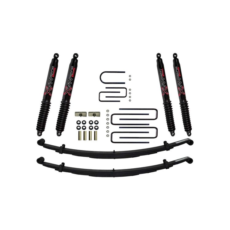 5 in. Suspension Lift Kit for Dodge with Black MAX Shocks D200BK-B