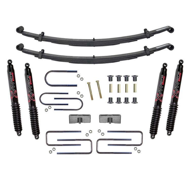 Suspension Lift Kit for Dodge with Black MAX Shocks D200CK-B