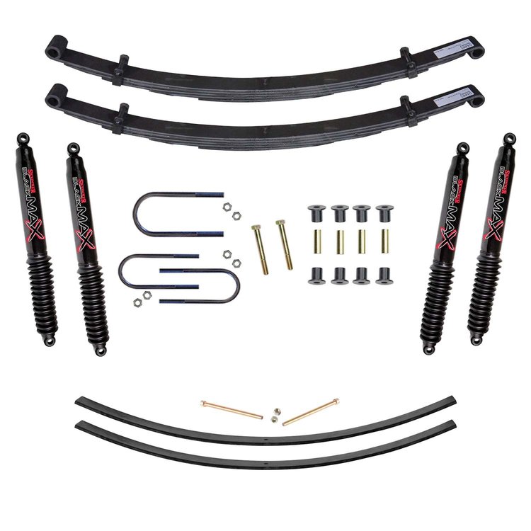 4 in. Suspension Lift Kit for Dodge with Black MAX Shocks D400BAK-B