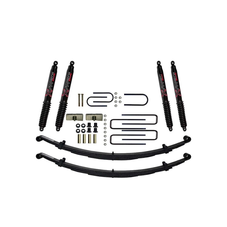 4 in. Suspension Lift Kit for Dodge with Black MAX Shocks D400BK-B
