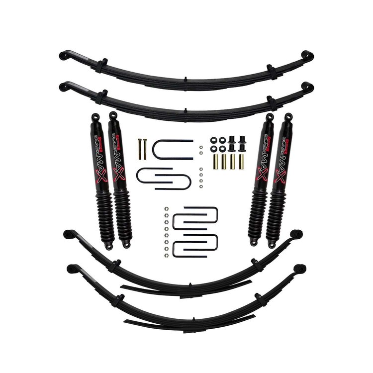 4 in. Suspension Lift Kit for Dodge with Black MAX Shocks D400BKS-B