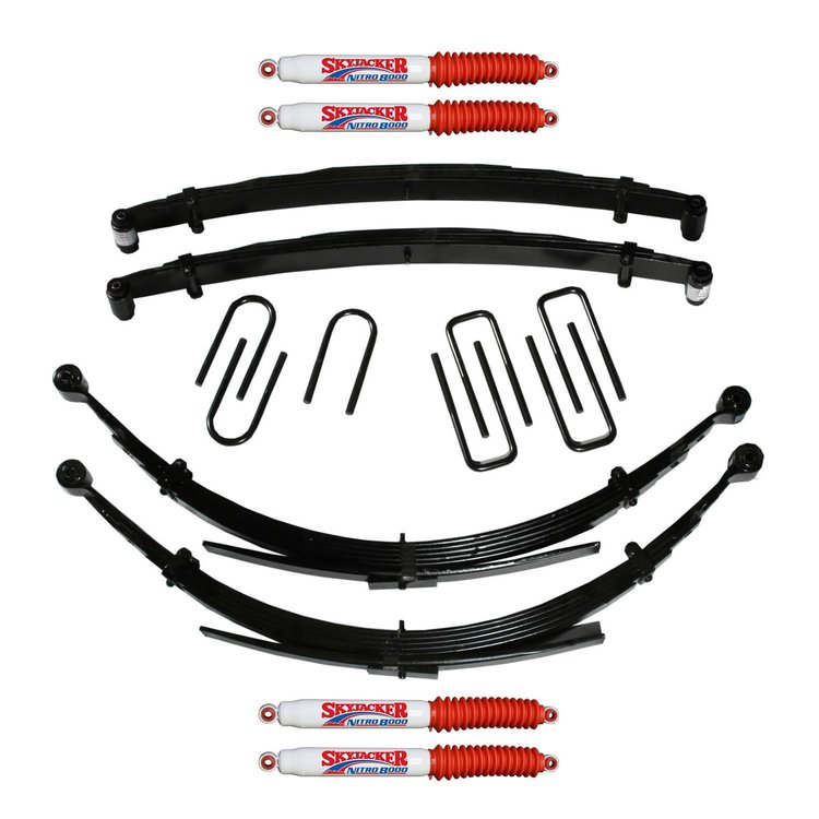 4 in. Suspension Lift Kit for 1987-1991 Dodge with Nitro Shocks D400CDKS4-N