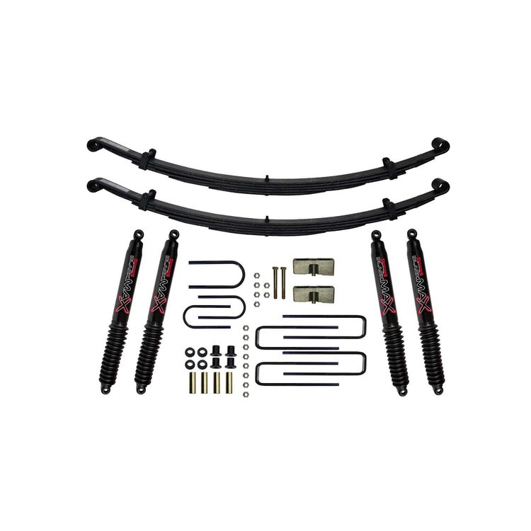 Suspension Lift Kit for Dodge with Black MAX Shocks D400CK-B