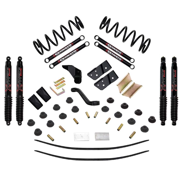 6 in. Suspension Lift Kit for 2010-2013 Dodge with Black MAX Shocks D4510K-B