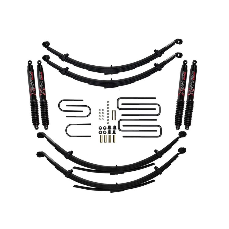 8 in. Suspension Lift Kit for Dodge with Black MAX Shocks D800BKS-B