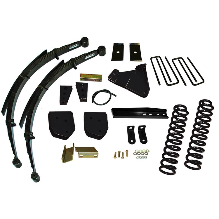 Suspension Lift Kit; 6 in. Lift System; Incl. Fr.ClSpg/SwyBrLwgBkt;TkBarRelBkt;RadArmRelBkt;StrStbBk