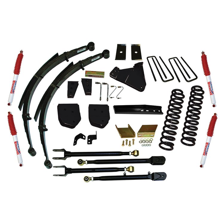 Class 2; Suspension Lift Kit; 8.5 in. Lift System; Incl. FrClSpg/SwyBrLwrBkt;TkBrRelBkt;Up/LwrRadArm