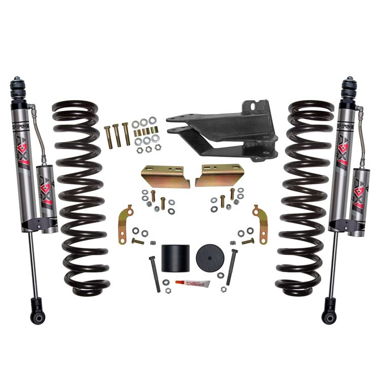 F1725VBK-X Front Leveling Kit Fits Select Ford F-250, F-350 Super Duty Diesel Trucks [ADX 2.0 Nitrogen Shocks]