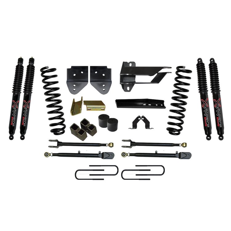 Suspension Lift Kit for F-350 with Black MAX Shocks F174024K3-B