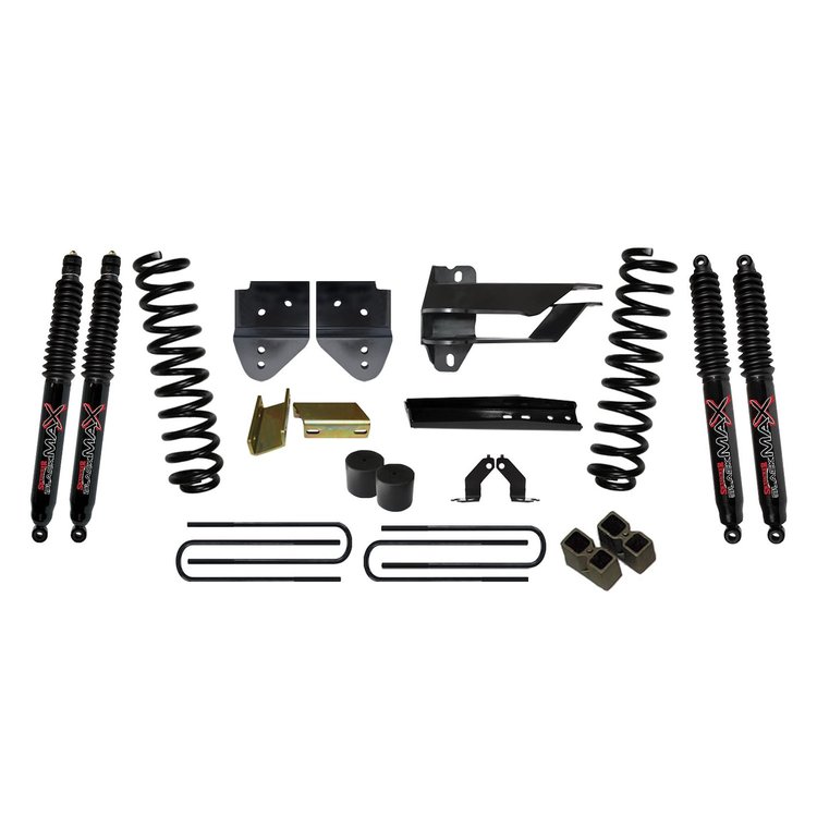 4 in. Suspension Lift Kit for F-350 with Black MAX Shocks F17451K3-B