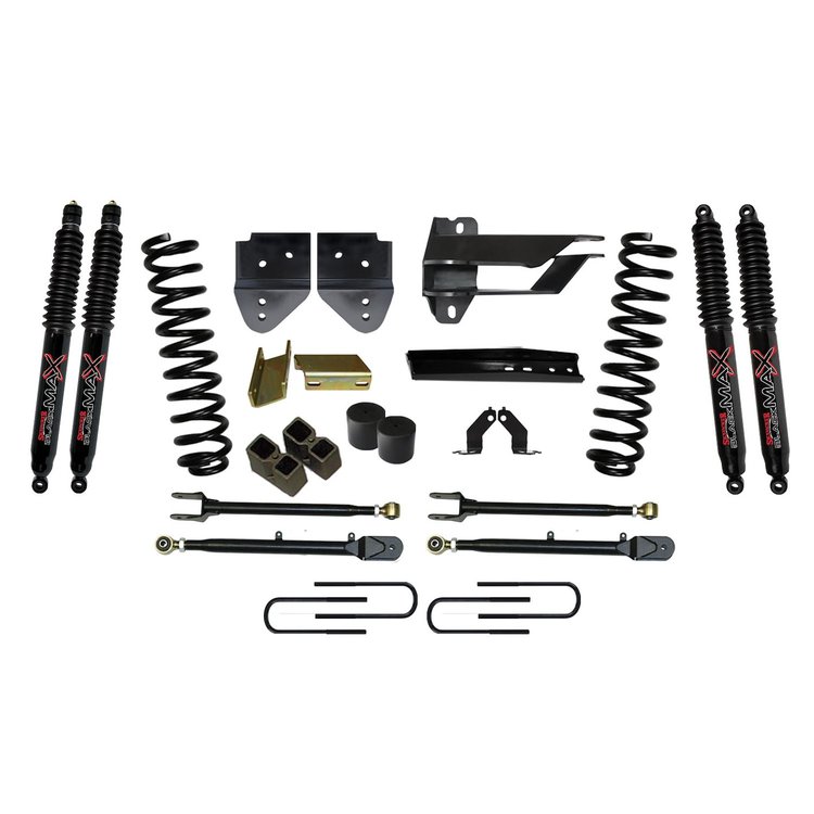 Suspension Lift Kit for F-250 with Black MAX Shocks F174524K-B