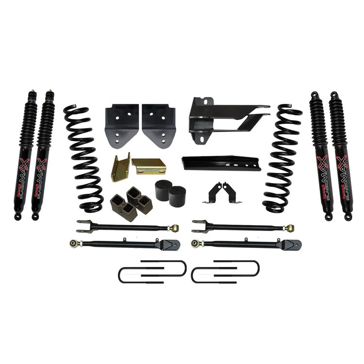 Suspension Lift Kit for F-350 with Black MAX Shocks F174524K3-B