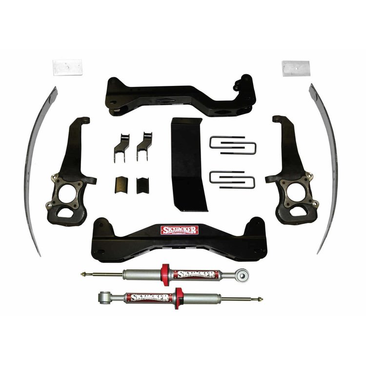 Suspension Lift Kit 6 in. Lift Incl. Replacement Performance Front Struts PN[F4601A-NSP/F4601BST] No Skid Plate