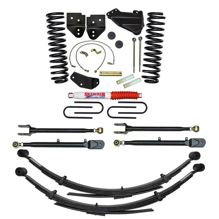 Suspension Lift Kit 4 in. Lift Incl. Front Coil Springs System Box PN[F5451S] 4-Link Conversion Rear Shocks