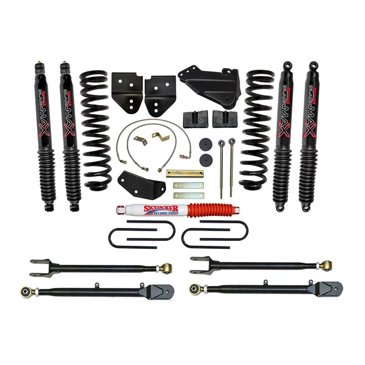 4 in. Suspension Lift Kit for 2005-2007 F-250 with Black MAX Shocks F54524K-B