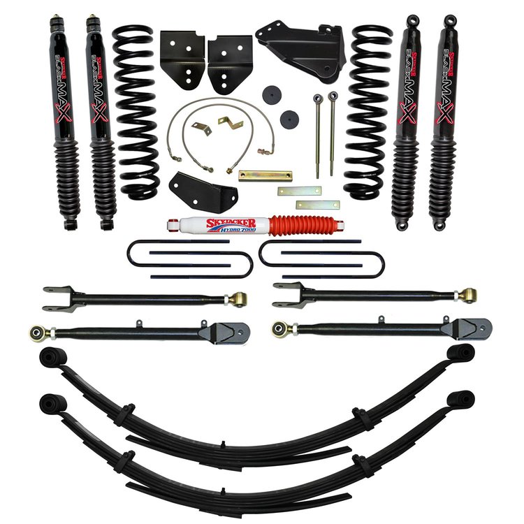 6 in. Suspension Lift Kit for 2005-2007 F-250 with Black MAX Shocks F56024KS-B