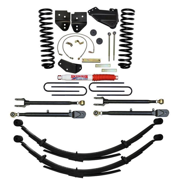 Suspension Lift Kit; 6in. Lift; Incl. FrtClSpgs;Up/Lwr RadArms w/Brkts;TrkBarBrkt;FrtExtdedSwyBar En