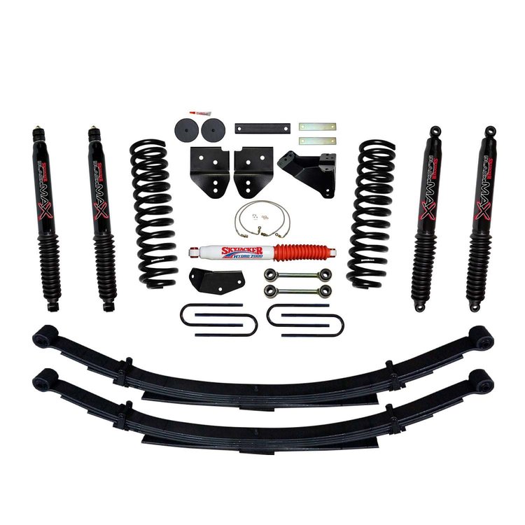 4 in. Suspension Lift Kit for F-250 with Black MAX Shocks F8401KS-B