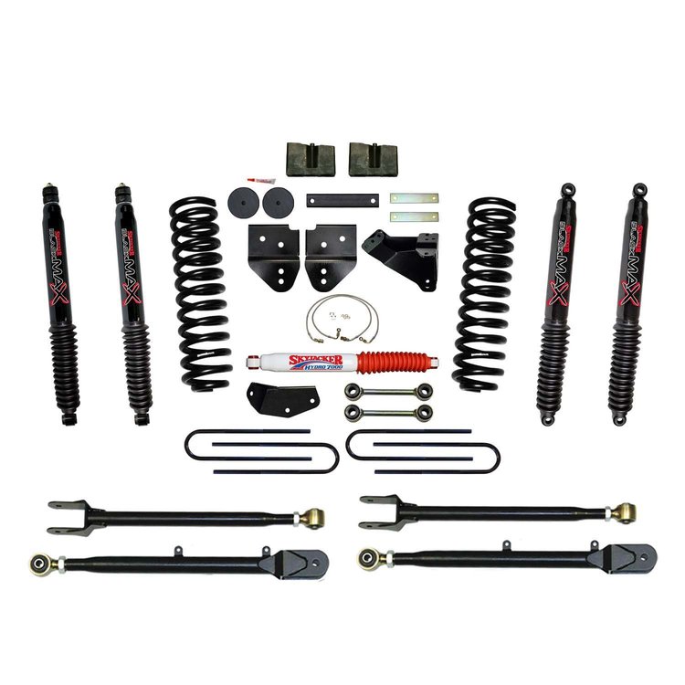 4 in. Suspension Lift Kit for 2008-2010 F-250 with Black MAX Shocks F84024K-B