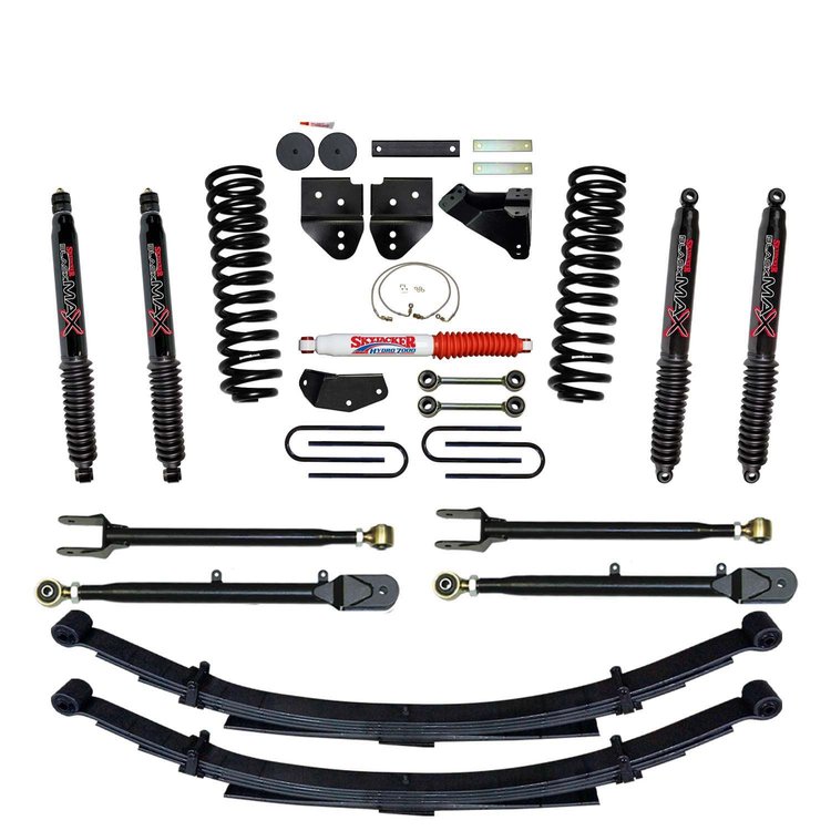 4 in. Suspension Lift Kit for 2008-2010 F-250 with Black MAX Shocks F84024KS-B