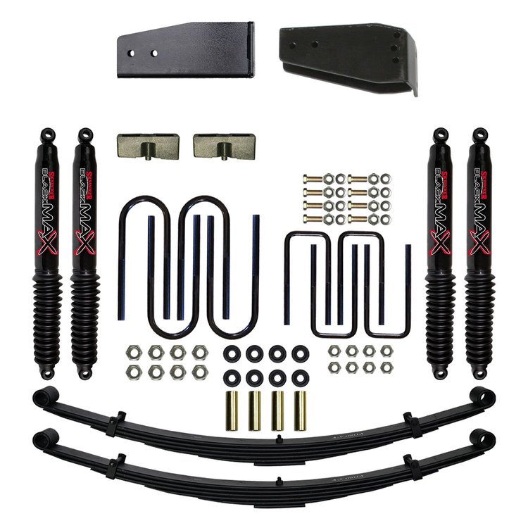 4 in. Suspension Lift Kit for 1980-1996 F-250 with Black MAX Shocks F840TK-B