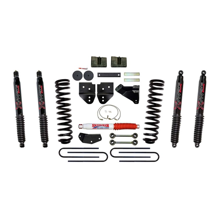 4 in. Suspension Lift Kit for F-250 with Black MAX Shocks F8451K-B