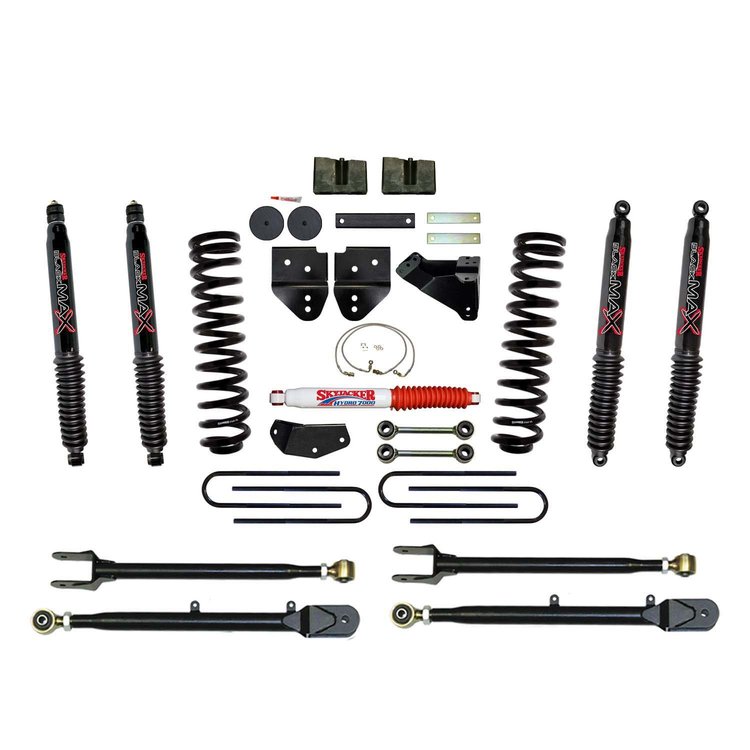 4 in. Suspension Lift Kit for 2008-2010 F-350 with Black MAX Shocks F84524KH-B