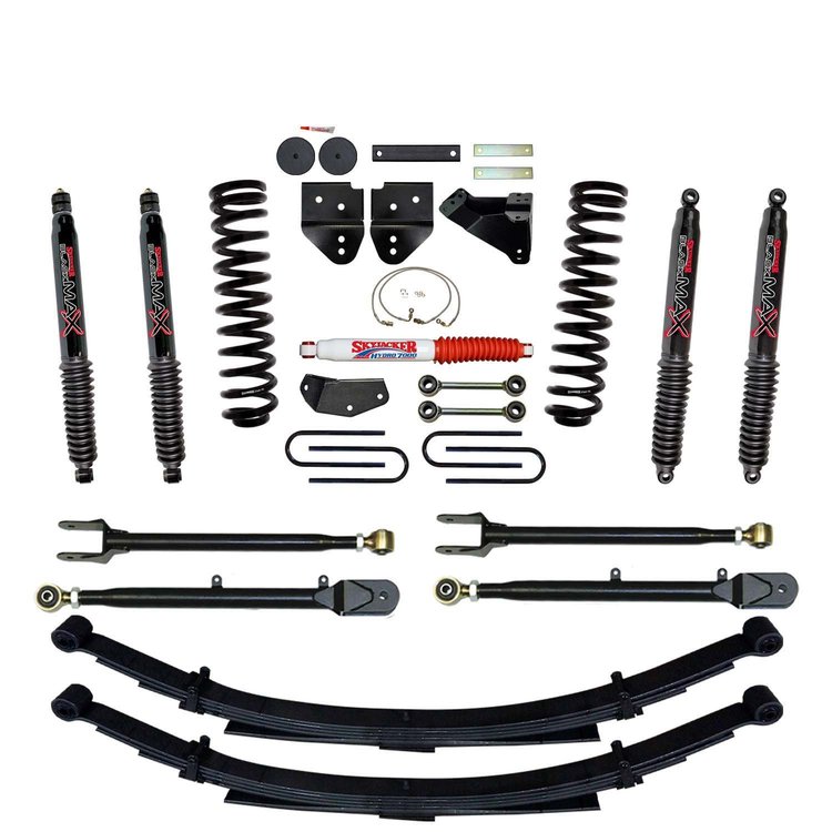 4 in. Suspension Lift Kit for 2008-2010 F-250 with Black MAX Shocks F84524KS-B
